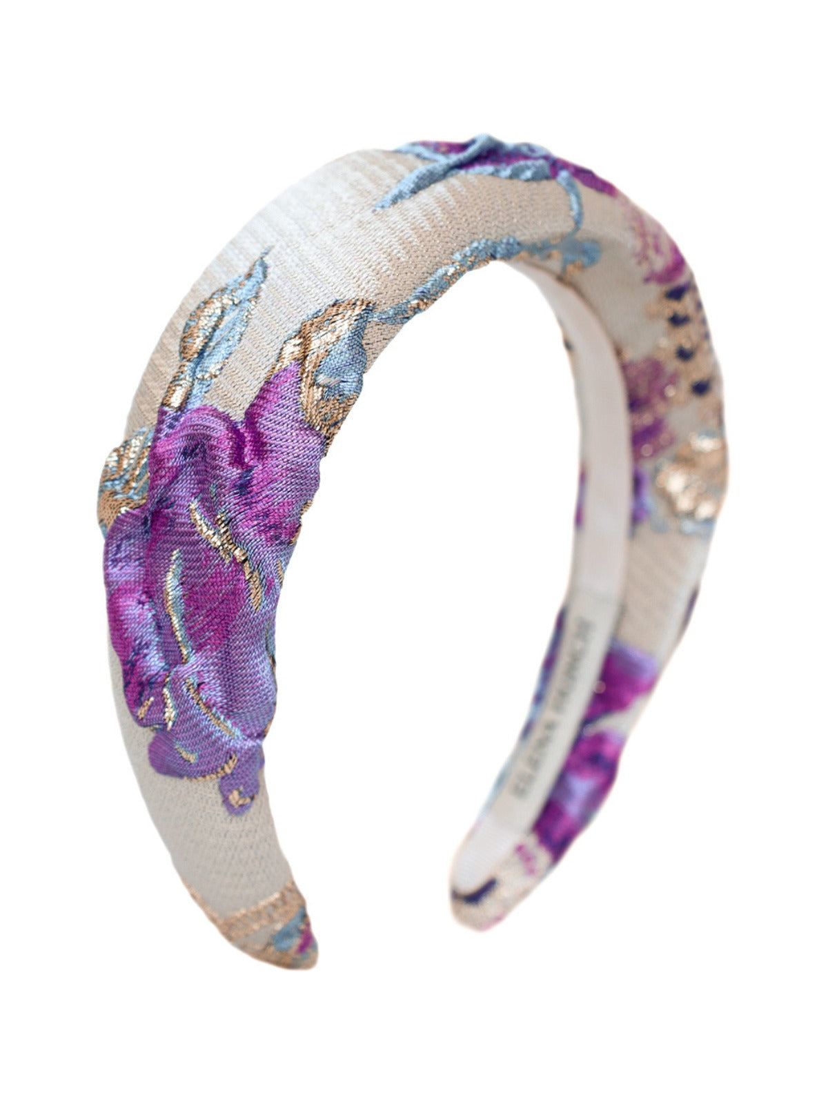 Elina Purple & Gold Headband