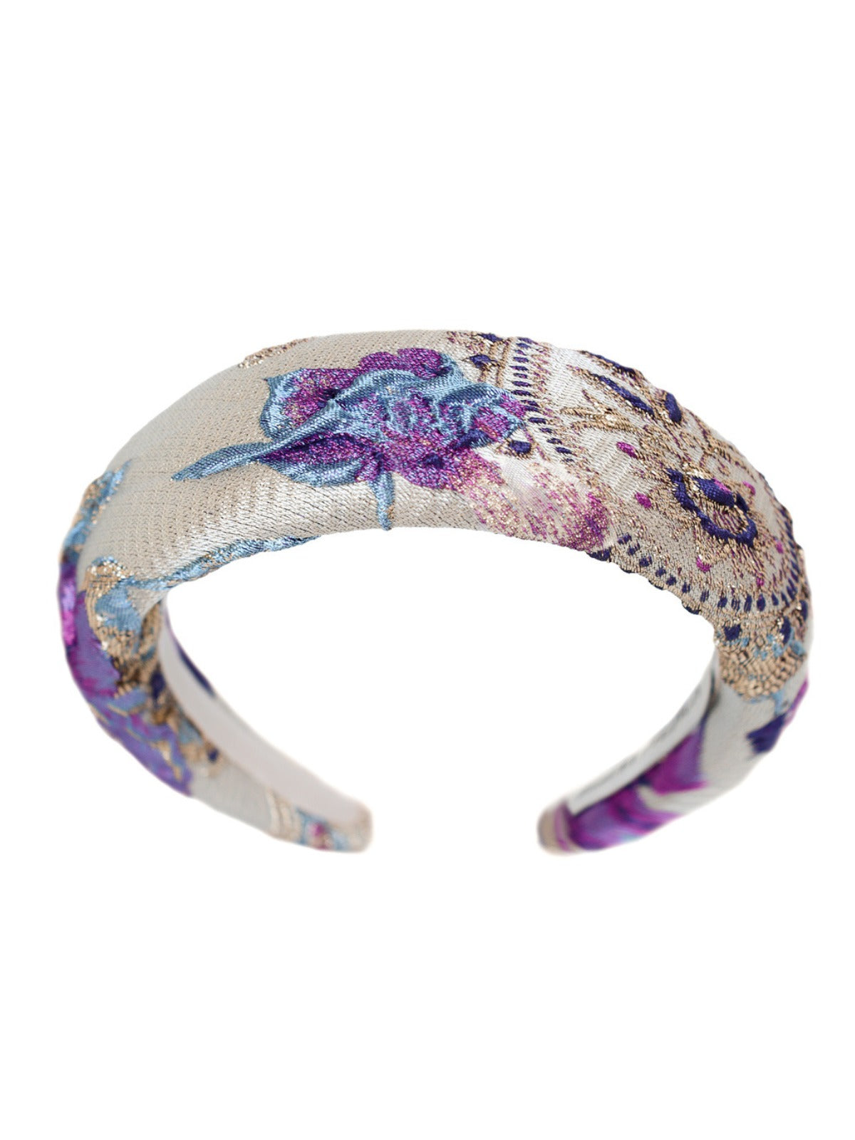 Elina Purple & Gold Headband