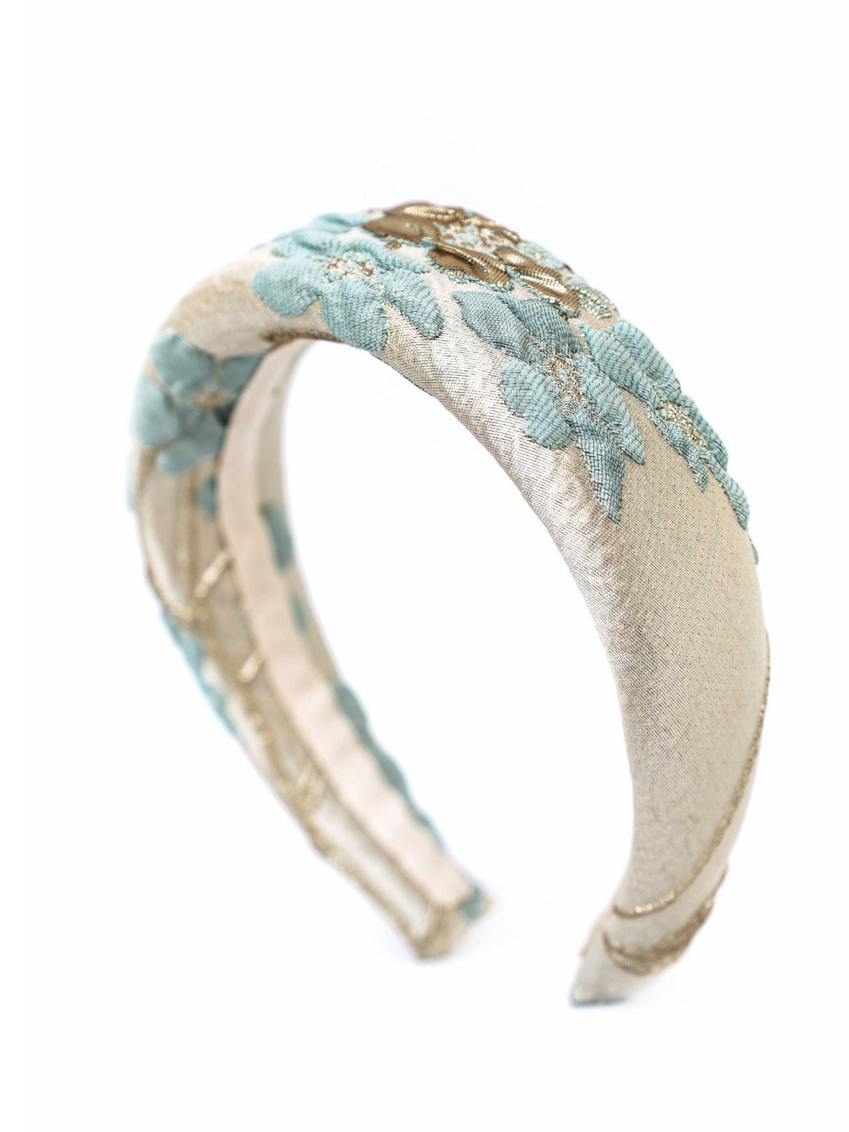 Elina Mint & Gold Headband