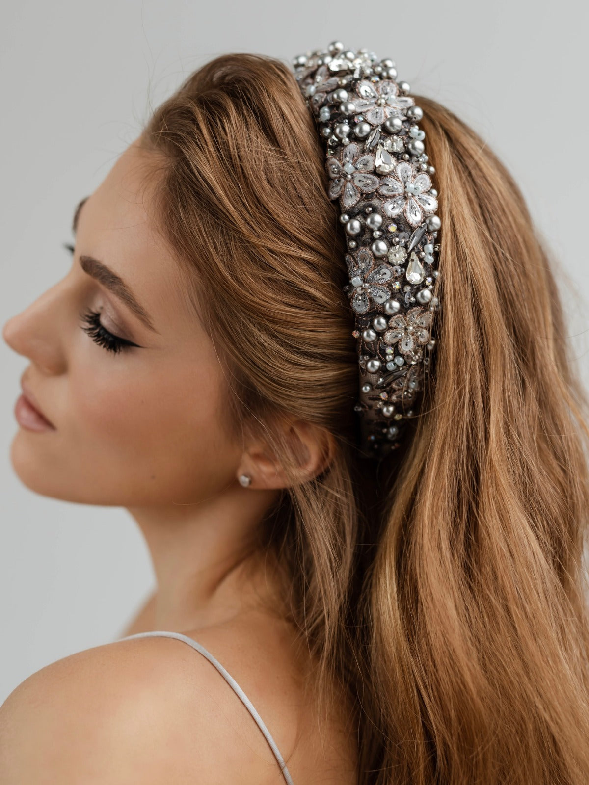 Caroline Silver Headband