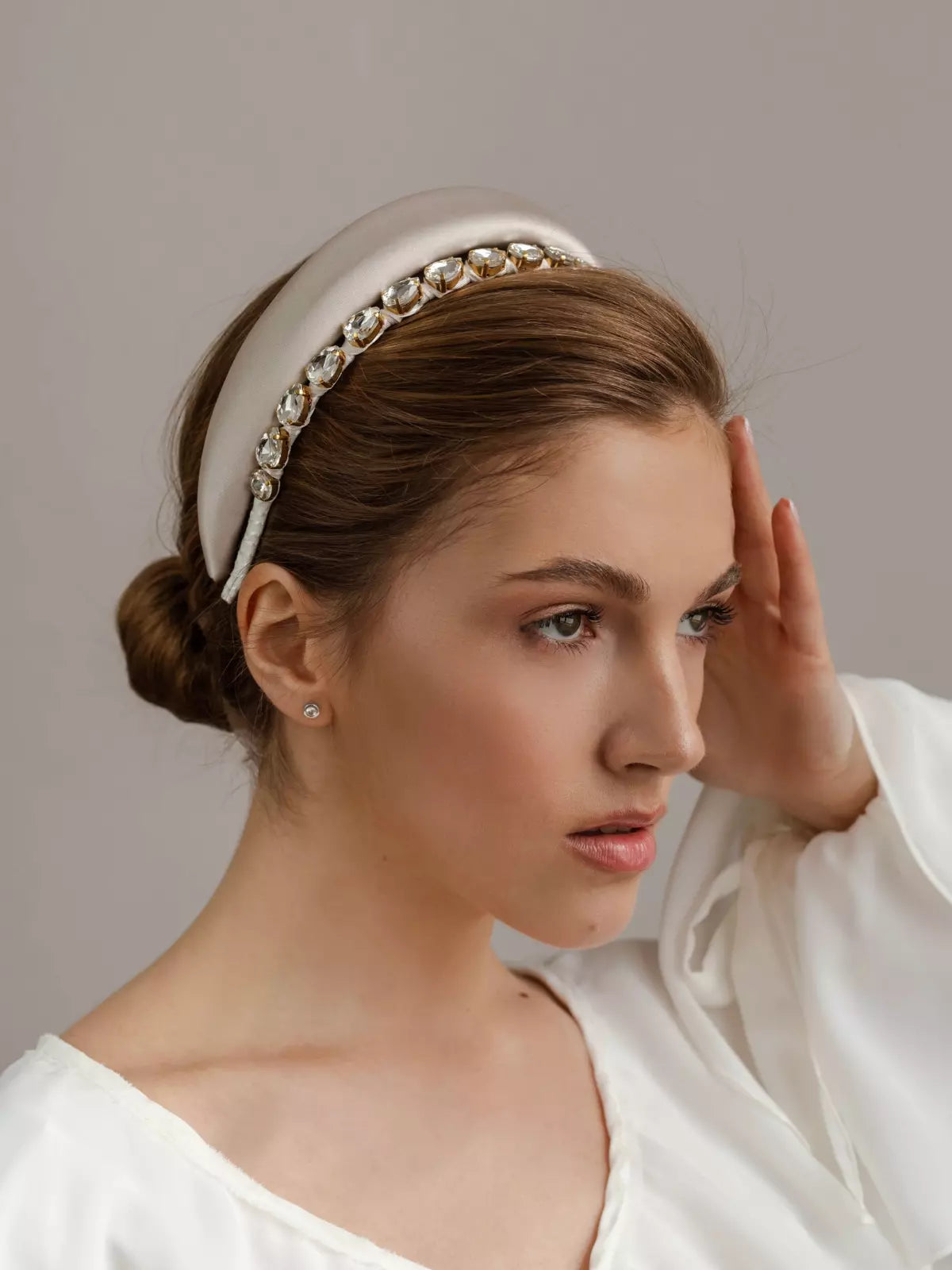 Headband Barbara Ivory