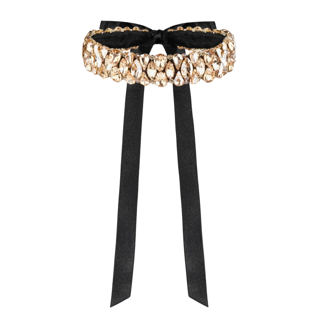 Necklace Blake with rhinestones Gold