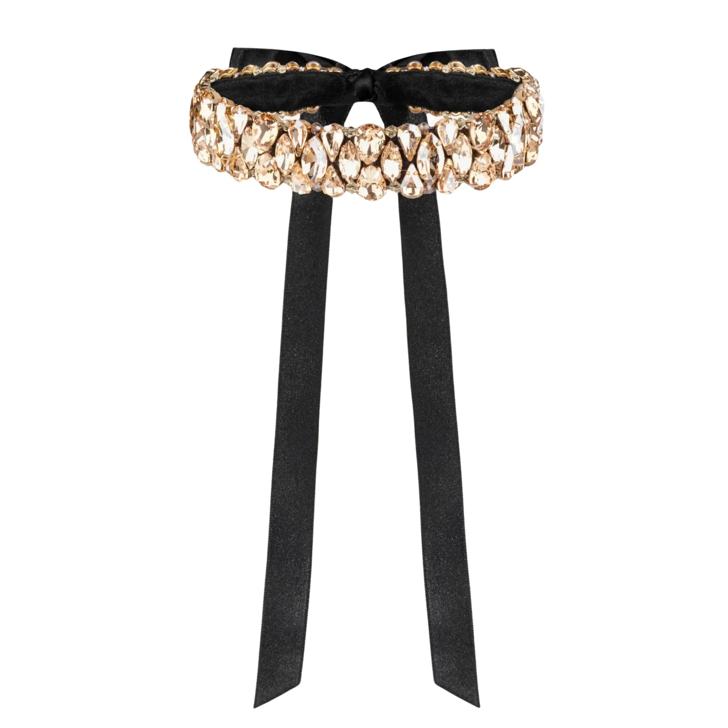 Necklace Blake with rhinestones Gold