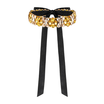 Necklace Blake with rhinestones Yellow