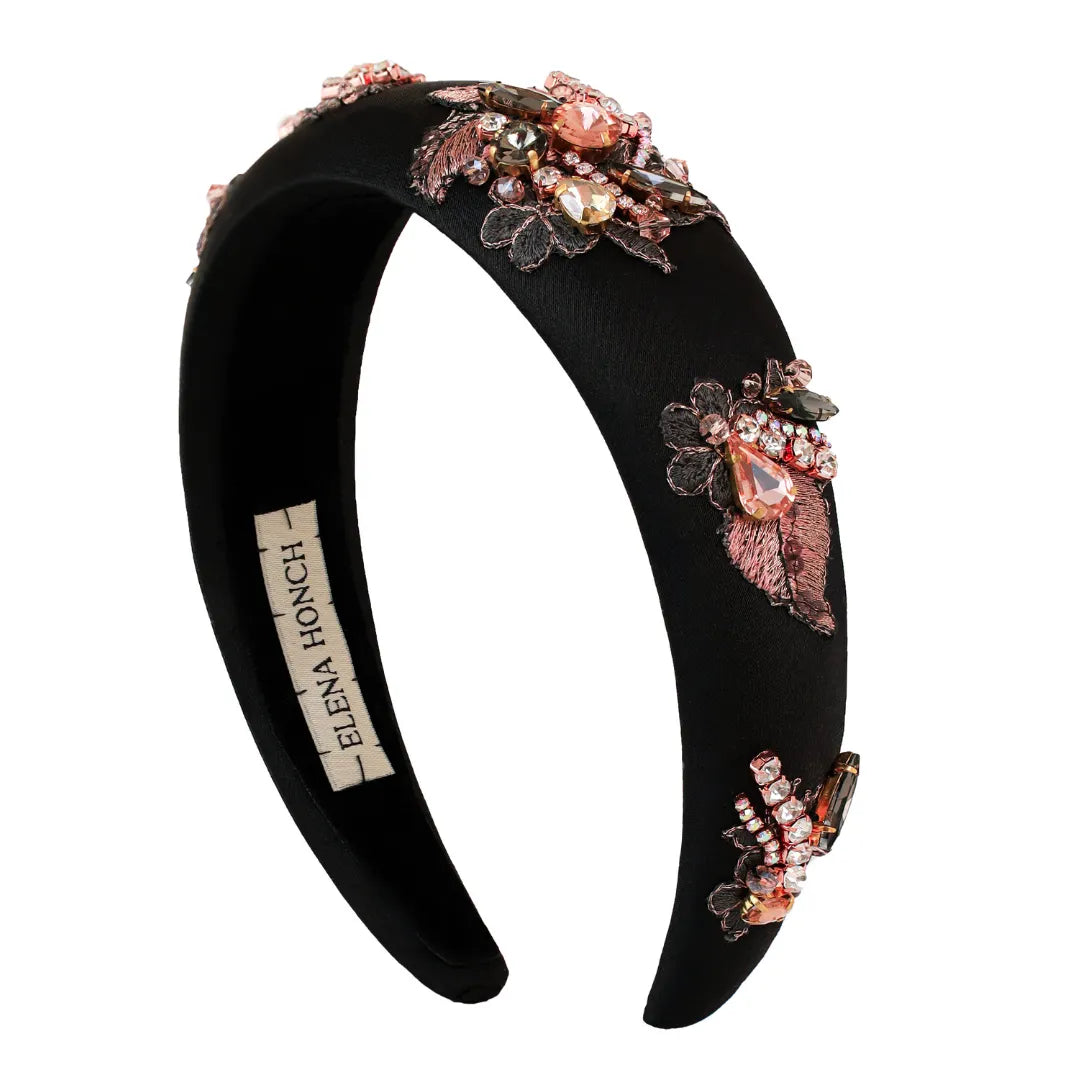 Miriam Black &amp; Rose Gold Headband