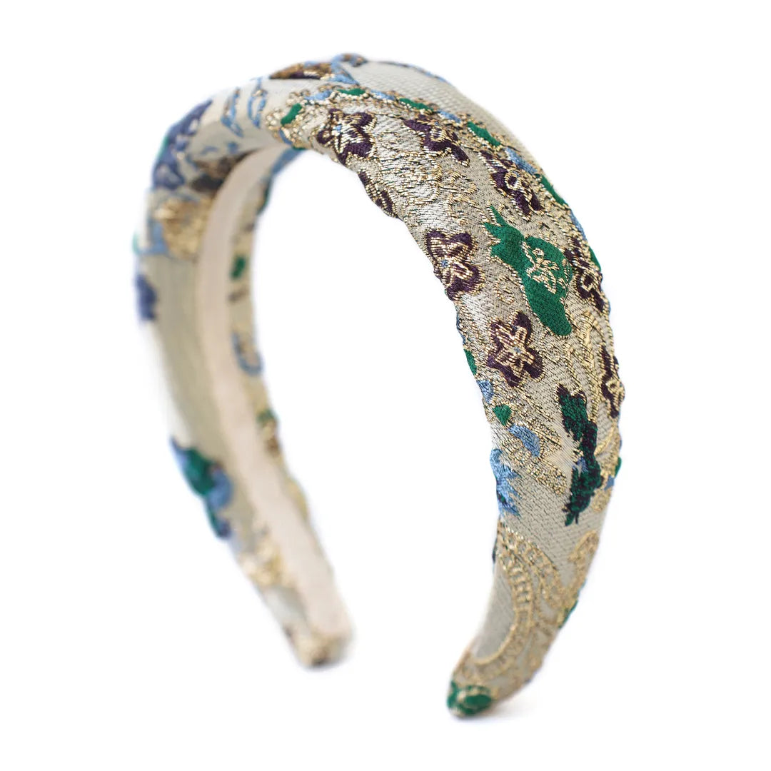 Elina Green &amp; Gold Headband