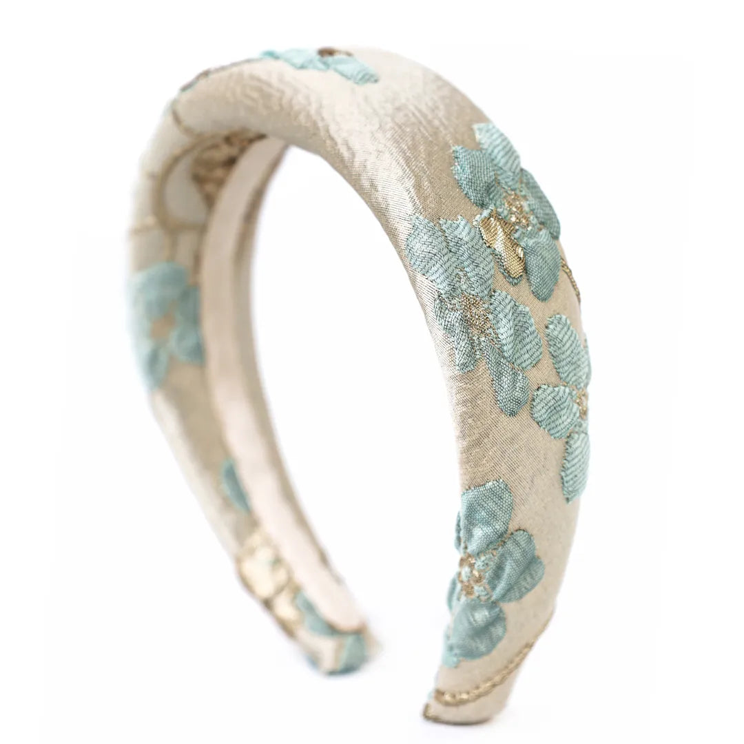 Elina Mint & Gold Headband