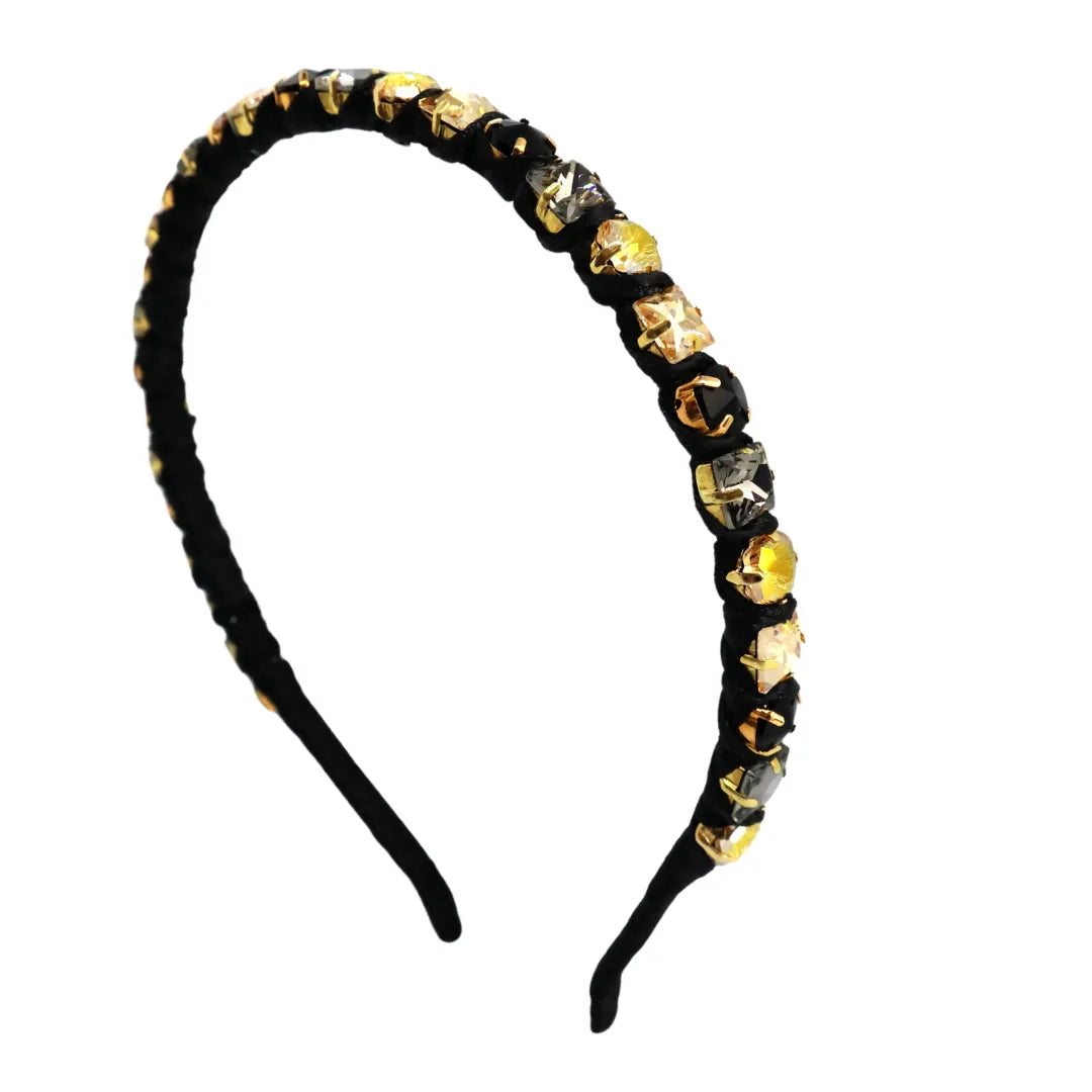 Anabel Black &amp; Gold Headband