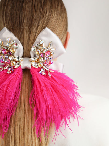 Bow Gilbert Silver &amp; Neon Pink