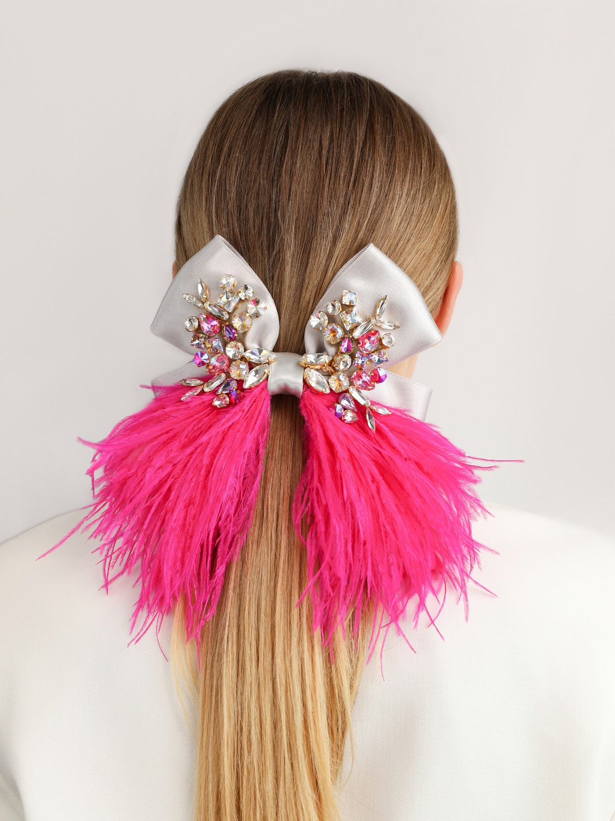 Bow Gilbert Silver &amp; Neon Pink