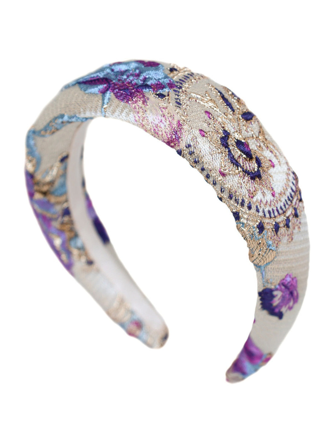 Elina Purple & Gold Headband