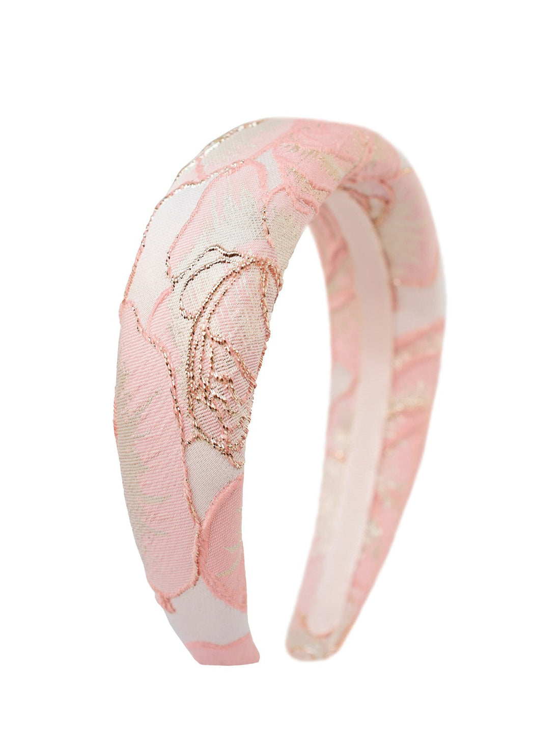 Elina Rose Pink & Gold Headband
