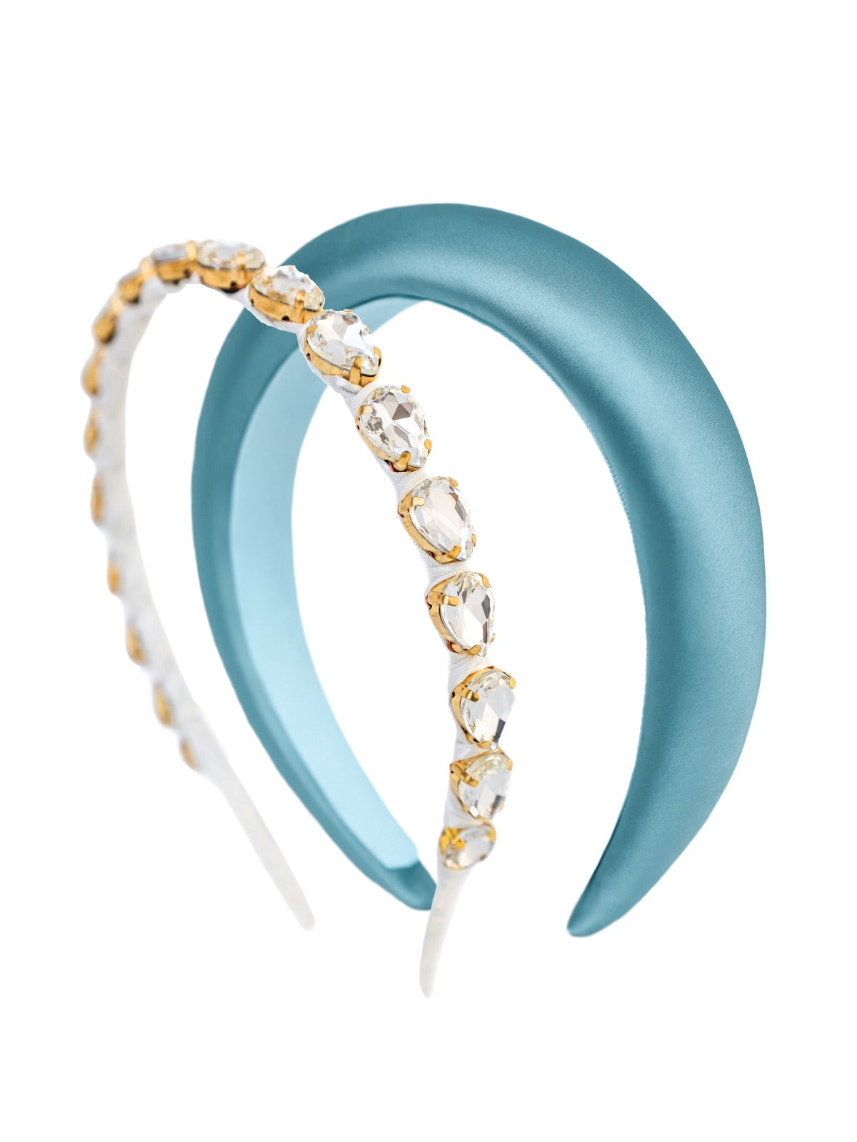 Basic Ocean Blue And Barbara White Headbands