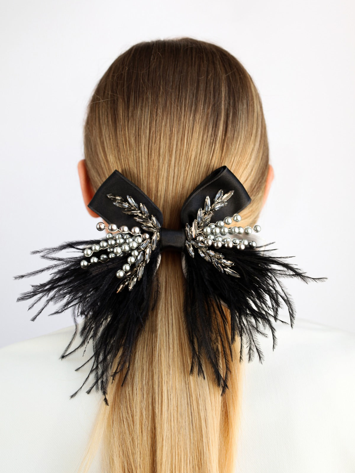 Margaret Bow Black &amp; Silver