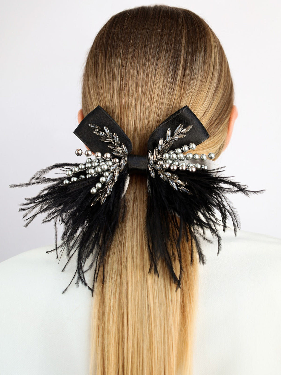 Margaret Bow Black &amp; Silver