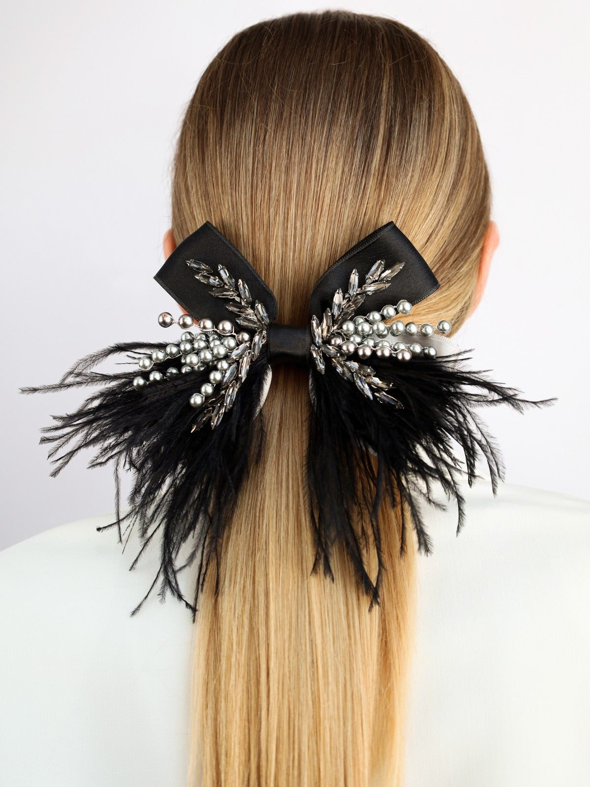 Margaret Bow Black &amp; Silver