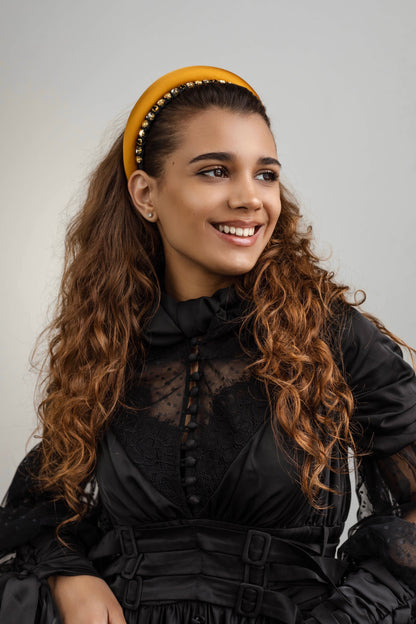 Anabel Black &amp; Gold Headband